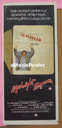 K655 MIDNIGHT EXPRESS Australian daybill movie poster '78 Oliver Stone