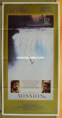 #8598 MISSION Aust daybill '86 De Niro, Irons 