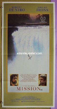 #1722 MISSION Aust daybill '86 De Niro, Irons