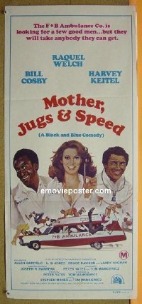 p501 MOTHER, JUGS & SPEED Australian daybill movie poster '76 R. Welch