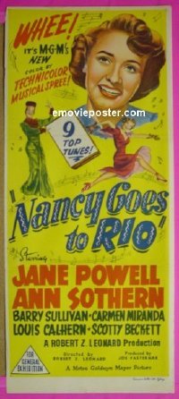 #8613 NANCY GOES TO RIO Aust db50 Jane Powell 