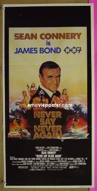 K696 NEVER SAY NEVER AGAIN Australian daybill movie poster '83 Connery,Bond