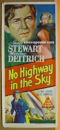 #672 NO HIGHWAY IN THE SKY daybill 51 Stewart 