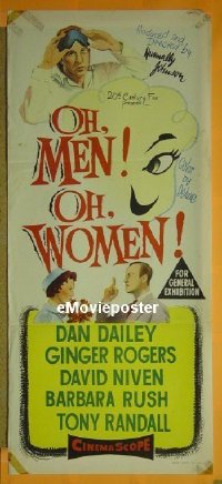 #679 OH MEN OH WOMEN daybill 57 Dailey,Rogers 