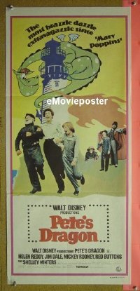 #701 PETE'S DRAGON daybill '77 Disney, Rooney 
