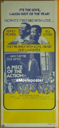 #705 PIECE OF THE ACTION daybill '77 Poitier 
