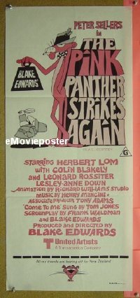 #708 PINK PANTHER STRIKES AGAIN daybill '76 