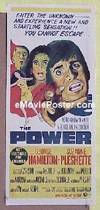 K757 POWER Australian daybill movie poster '68 Hamilton