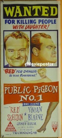 #732 PUBLIC PIGEON NO 1 daybill56 Red Skelton 