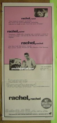 p606 RACHEL RACHEL Australian daybill movie poster '68 Woodward, Newman