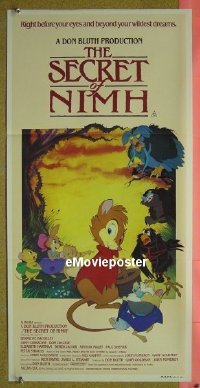#793 SECRET OF NIMH daybill '82 Don Bluth 