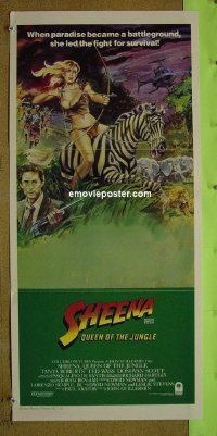 p687 SHEENA Australian daybill movie poster '84 Tanya Roberts, Africa