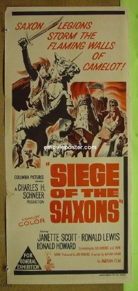 #1920 SIEGE OF THE SAXONS Aust daybill '63