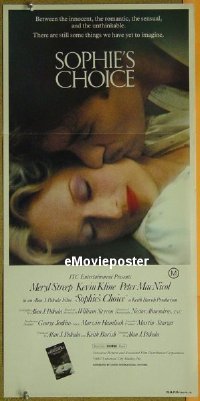 #827 SOPHIE'S CHOICE Aust daybill '82 Streep 