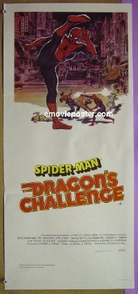 #7855 SPIDER-MAN & THE DRAGON'S CHALLENGE Australian daybill movie poster