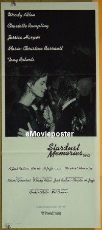 #844 STARDUST MEMORIES daybill 80 Woody Allen 