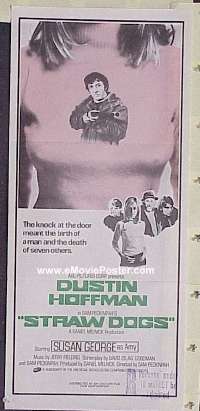 p738 STRAW DOGS Australian daybill movie poster '72 Dustin Hoffman,George