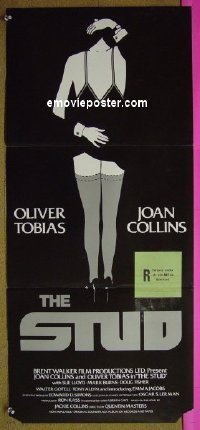 p740 STUD Australian daybill movie poster '79 Joan Collins