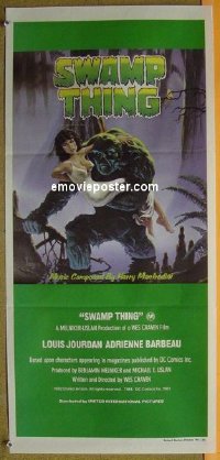 #8761 SWAMP THING Aust daybill '82 Wes Craven 