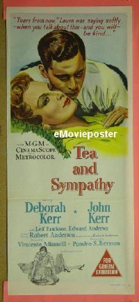 #878 TEA & SYMPATHY daybill '56 Deborah Kerr 
