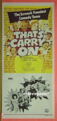 #889 THAT'S CARRY ON daybill '77 best of! 