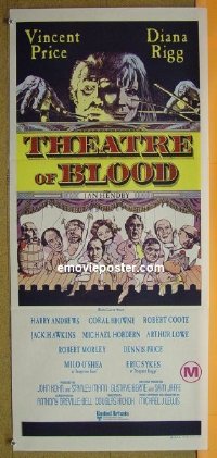 #1990 THEATRE OF BLOOD Aust daybill '73 Price