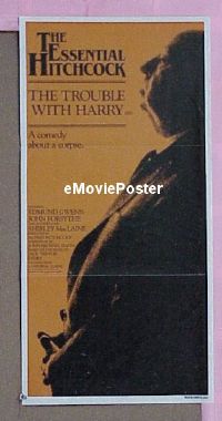 p792 TROUBLE WITH HARRY Australian daybill movie poster R83 Alfred Hitchcock