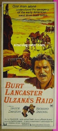 #7947 ULZANA'S RAID Australian daybill movie poster '72 Lancaster