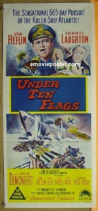 #8797 UNDER 10 FLAGS Aust daybill 60 Laughton 