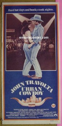 #7954 URBAN COWBOY Australian daybill movie poster '80 Travolta