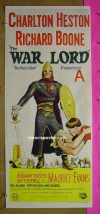 #2019 WAR LORD Aust daybill65 Charlton Heston