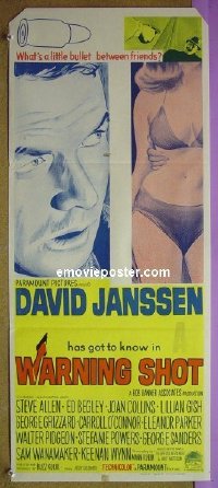 #2120 WARNING SHOT Aust DB '66 David Janssen