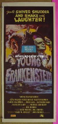 #8007 YOUNG FRANKENSTEIN Australian daybill movie poster '74 Brooks