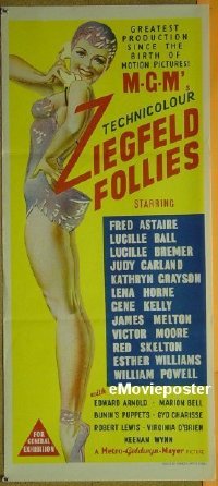 #967 ZIEGFELD FOLLIES daybill 45 Lucille Ball 