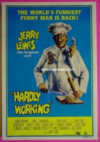 #2012 HARDLY WORKING Aust 1sh '81 Jerry Lewis 