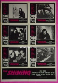 t087 SHINING Aust LC movie poster '80 Jack Nicholson, Kubrick