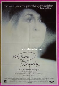 #2061 PLENTY Aust 1sh '85 Meryl Streep 