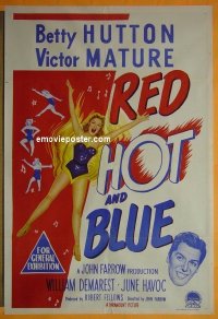 #4392 RED HOT & BLUE Aust 1sh49 Hutton,Mature 