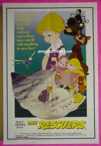 #2076 RESCUERS Aust 1sh R80s Disney mouse mystery adventure cartoon from depths of Devil's Bayou!