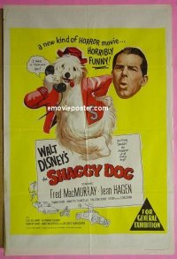 #8123 SHAGGY DOG Aust 1sh59 Disney, MacMurray 