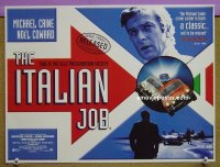 #9647 ITALIAN JOB English 12x16 R99 great different image of Michael Caine & Mini-Coopers!