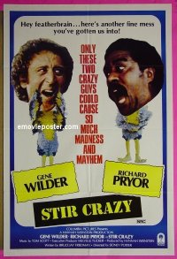 #2101 STIR CRAZY Aust'80 Gene Wilder, Pryor 