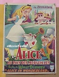 #054 ALICE IN WONDERLAND Belgian '51 Disney 