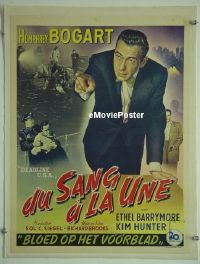 #093 DEADLINE-USA linen Belgian '52 Bogart 