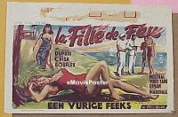 #066 FIRE IN THE FLESH Belgian poster '58 
