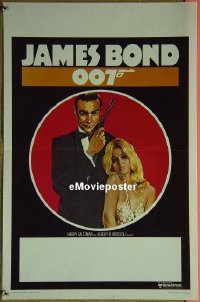 #228 JAMES BOND 007 FILM FESTIVAL stock Belgian '75 Sean Connery w/sexy girl!