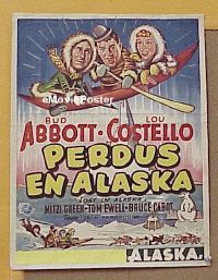#041 LOST IN ALASKA Belgian poster '52 A & C 