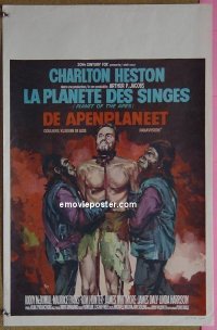 c569b PLANET OF THE APES Belgian movie poster R70s Charlton Heston