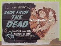 #273 BACK FROM THE DEAD British quad '57 