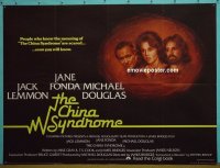 C053 CHINA SYNDROME British quad movie poster '79 Jack Lemmon